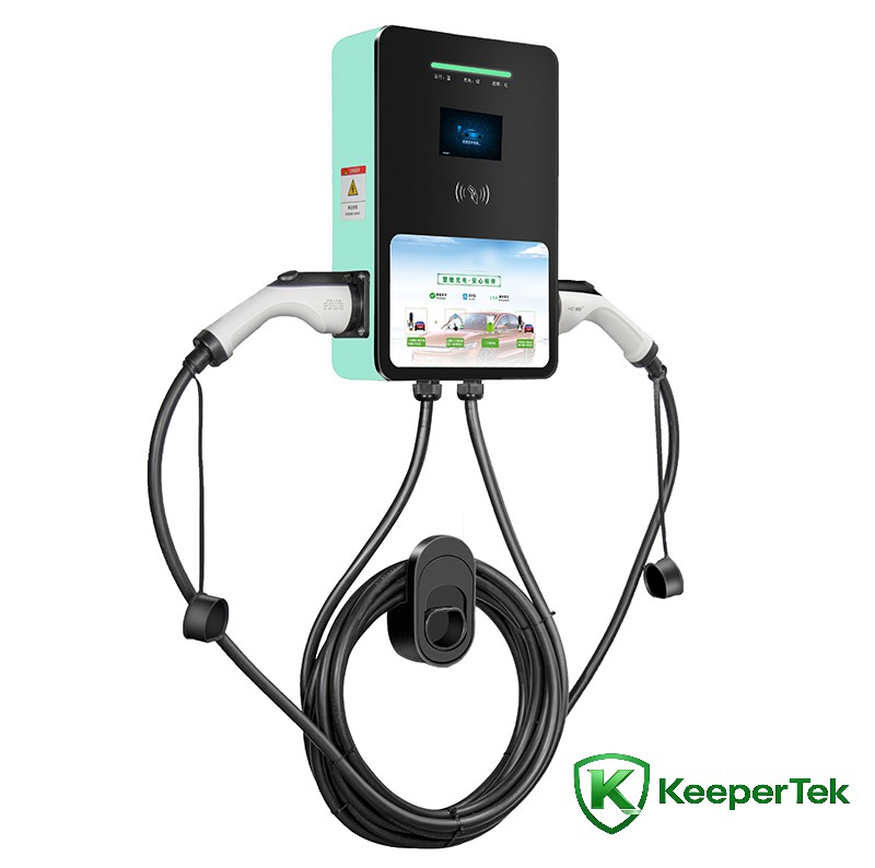 7KW/14KW стоящ на пода единичен и двоен пистолет AC зарядна купчина KT-HC06